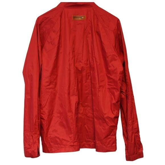 Sperry Top Sider Windbreaker Men’s Medium Red Full Zip Water Resistant Jacket - Picture 4 of 7